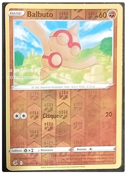 Carte pokémon de Balbuto 144/264