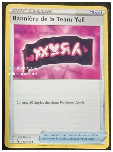 Carte pokémon de la Bannière de la Team Yell 063/072