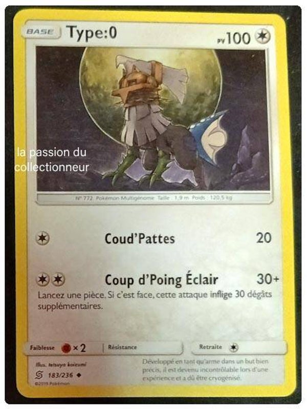 Carte pokémon du Type:0 183/236