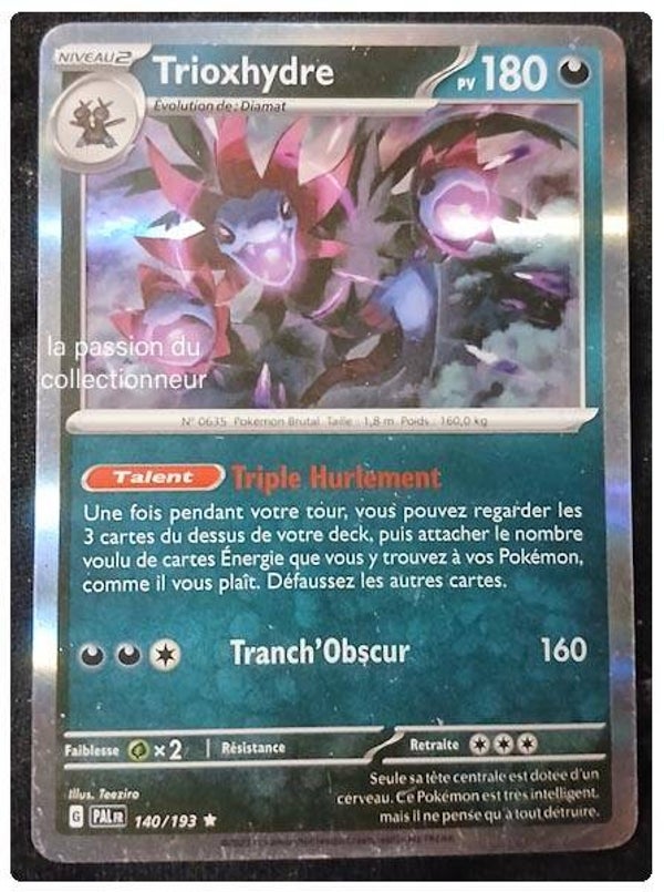 Carte pokémon de Trioxhydre 140/193