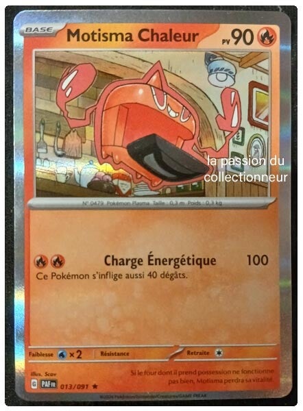Carte pokémon de Motisma Chaleur 013/091