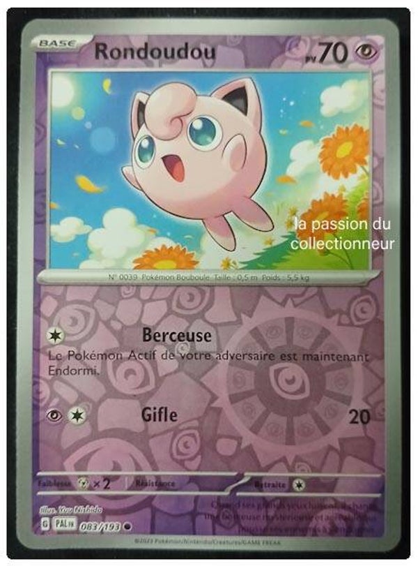 Carte pokémon de Rondoudou 083/193