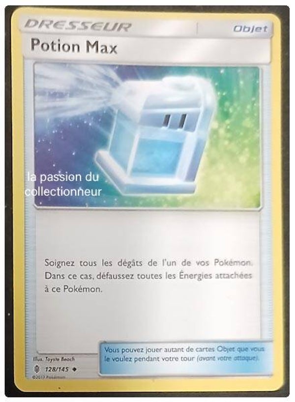 Carte pokémon de la Potion Max 128/145