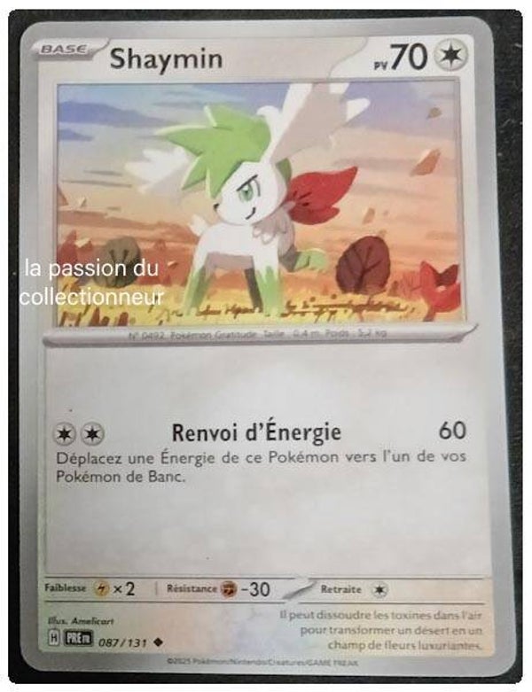 Carte pokémon de Shaymin 087/131