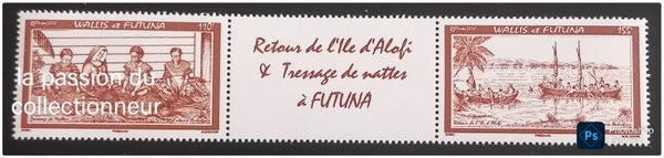 Timbre de Wallis et Futuna neuf numéro 697 et 698