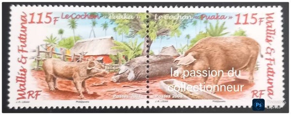 Timbre de Wallis et Futuna neuf numéro 709 et 710