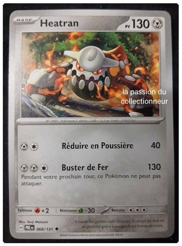 Carte pokémon de Heatran 068/131
