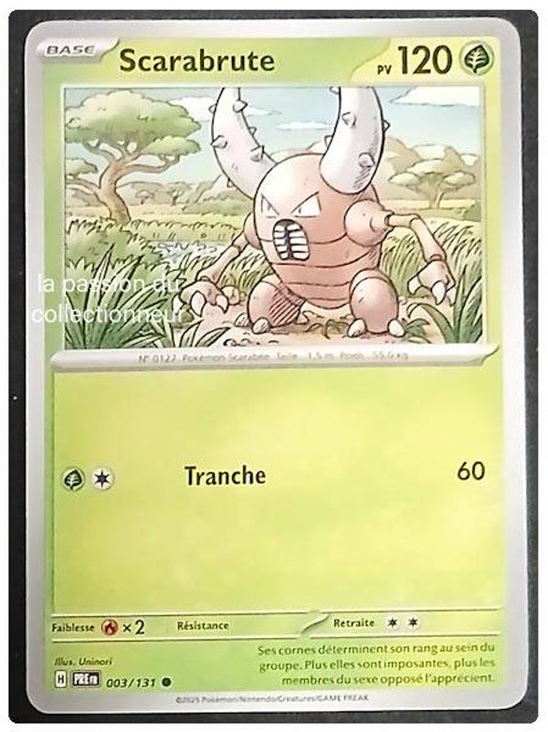 Carte pokémon de Scarabrute 003/131