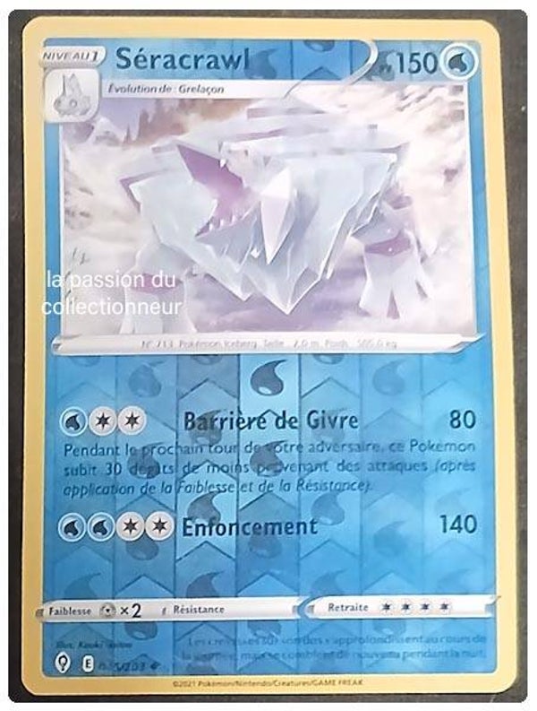 Carte pokémon de Séracrawl 045/203