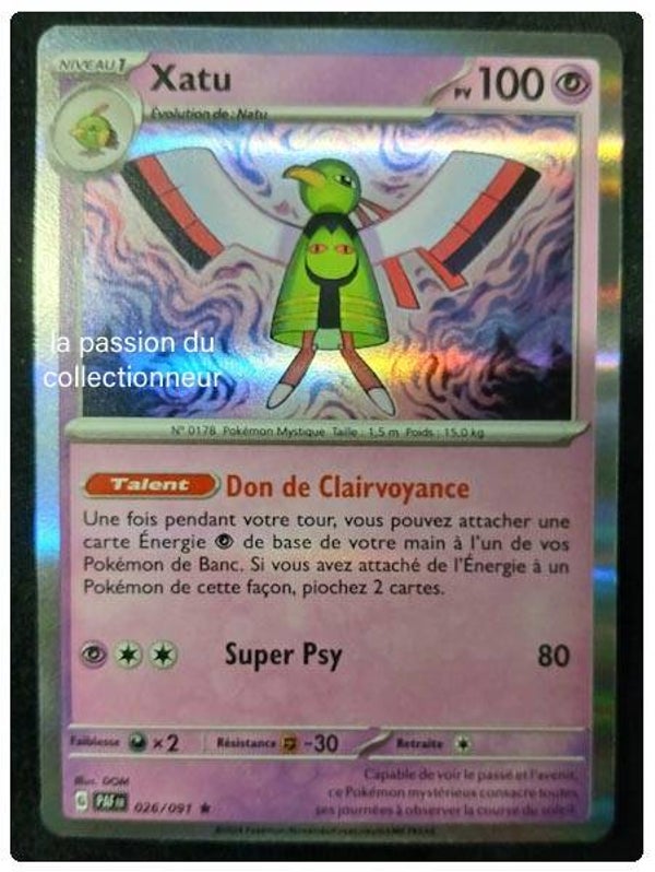 Carte pokémon de Xatu 026/091