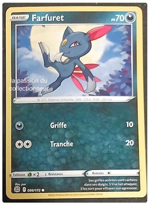Carte pokémon de Farfuret 086/172
