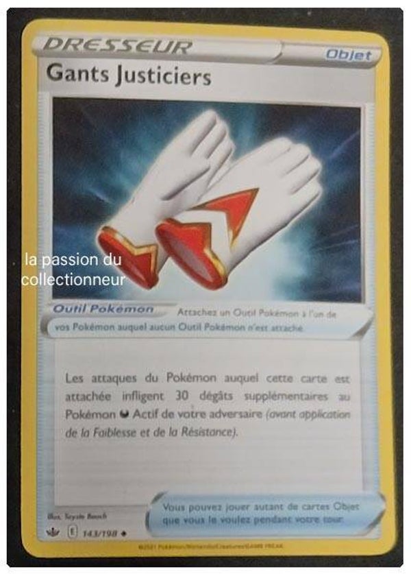 Carte pokémon des Gants Justiciers 143/198