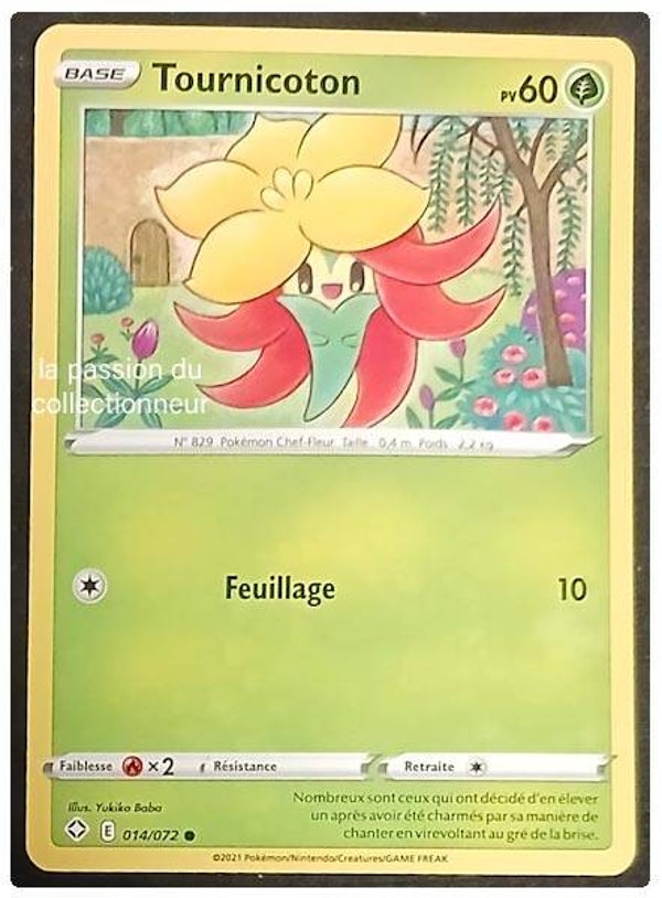 Carte pokémon de Tournicoton 014/072