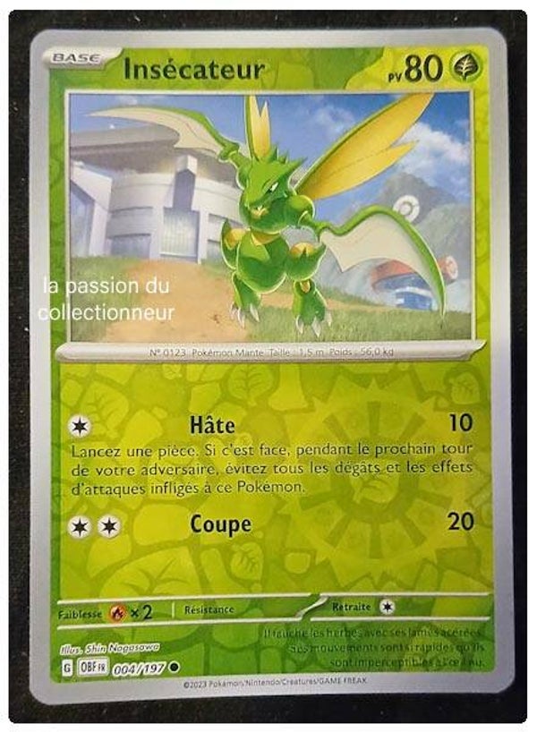 Carte pokémon de Insécateur 004/197