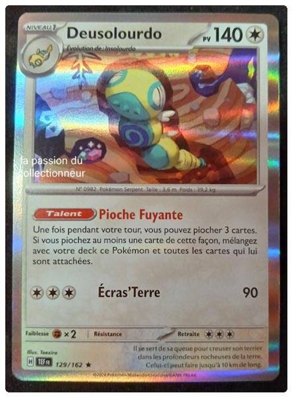 Carte pokémon de Deusolourdo 129/162