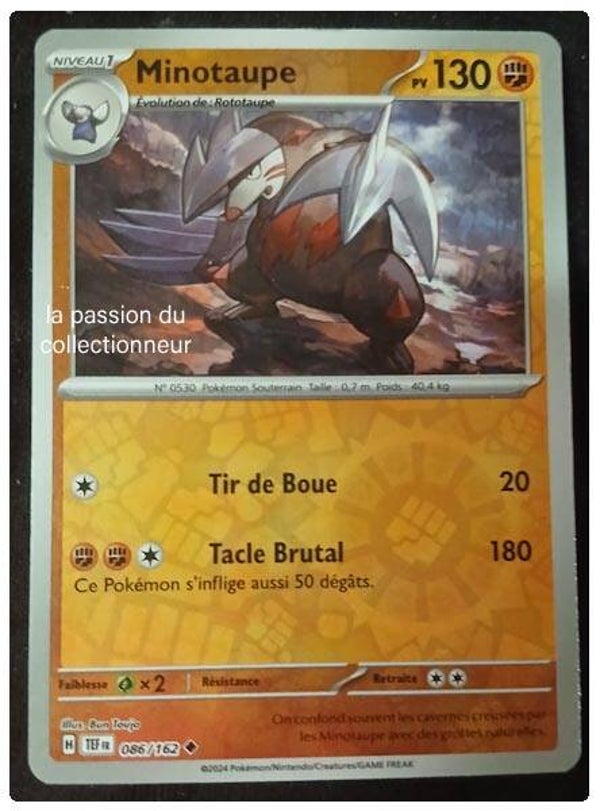 Carte pokémon de Minotaupe 086/162