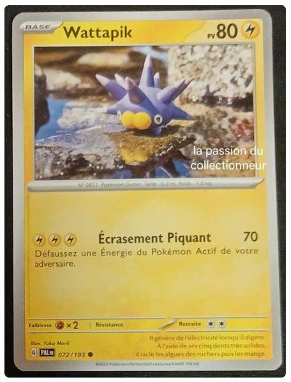 Carte pokémon de Wattapik 072/193