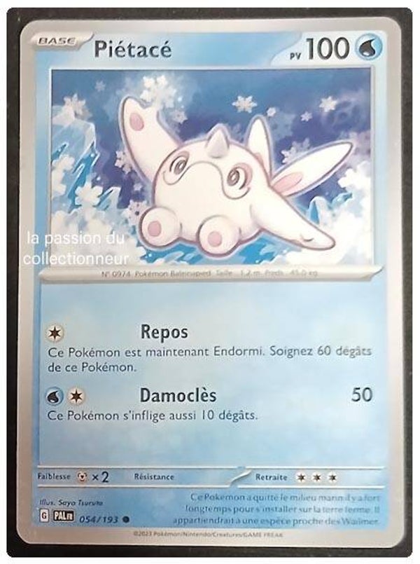 Carte pokémon de Pîétacé 054/193