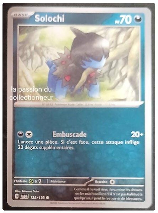 Carte pokémon de Solochi 138/193