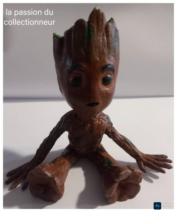 Figurine groot en 3D 10 cm de haut peinture fait main