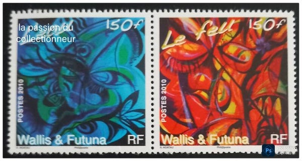 Timbre de Wallis et Futuna neuf numéro 742 et 743