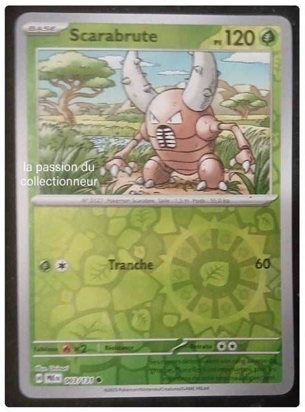 Carte pokémon de Scarabrute 003/131