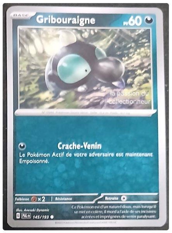 Carte pokémon de Gribouraigne 145/193