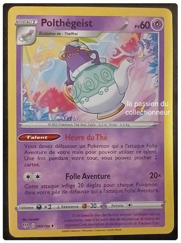 Carte pokémon de Polthégeist 083/189