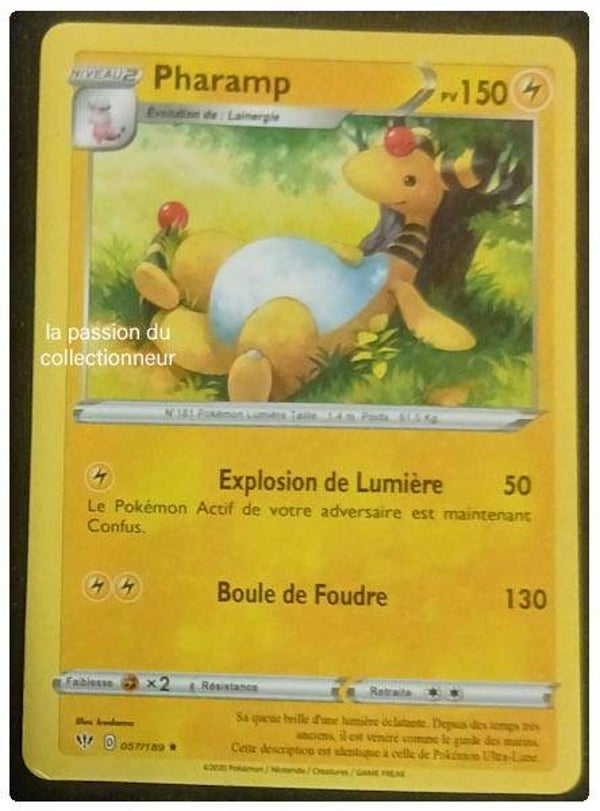 Carte pokémon de Pharamp 057/189