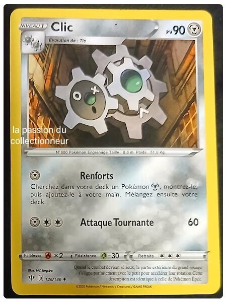 Cartes Pokémon de Clic 126/189