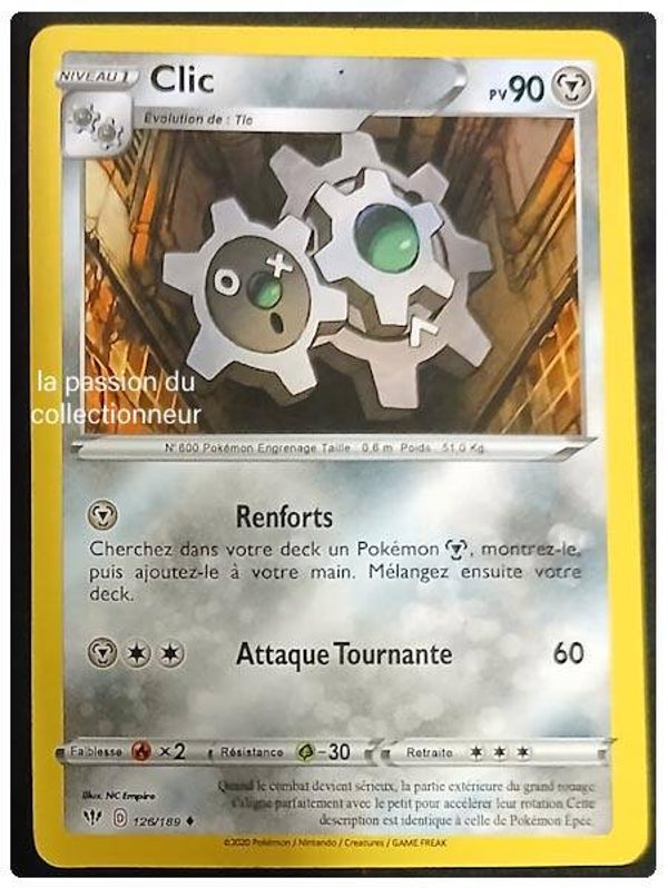Cartes Pokémon de Clic 126/189