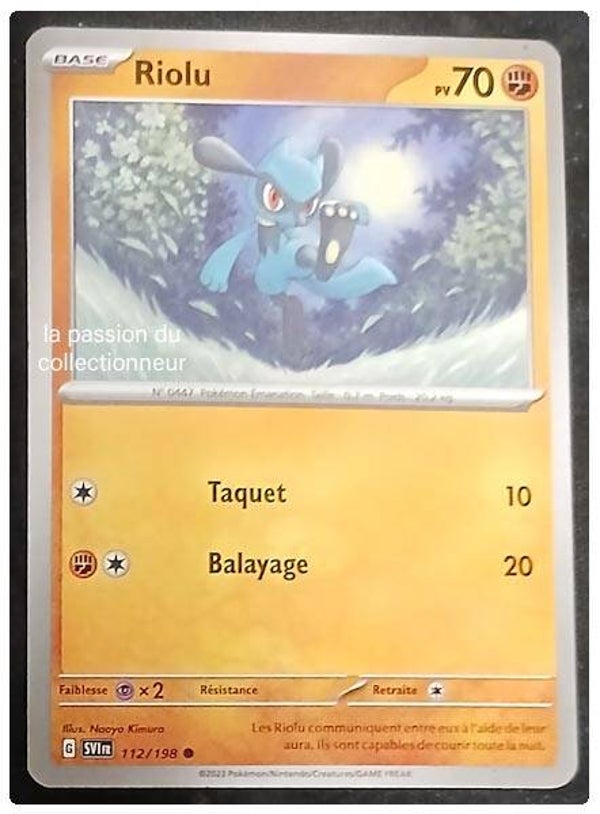 Carte pokémon de Riolu 112/198