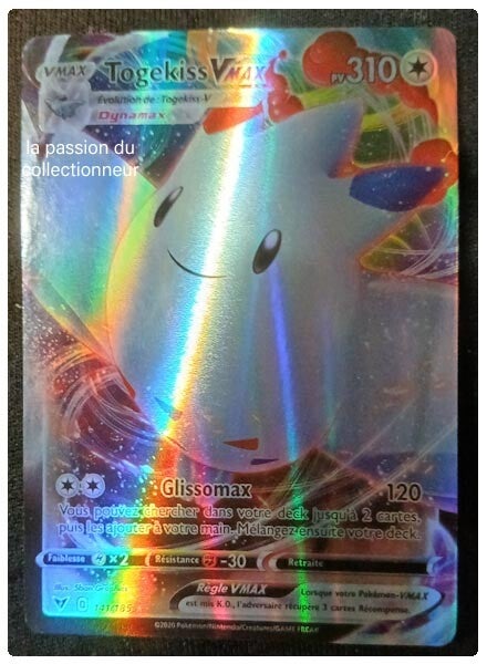Carte pokémon de Togekiss VMAX 141/185