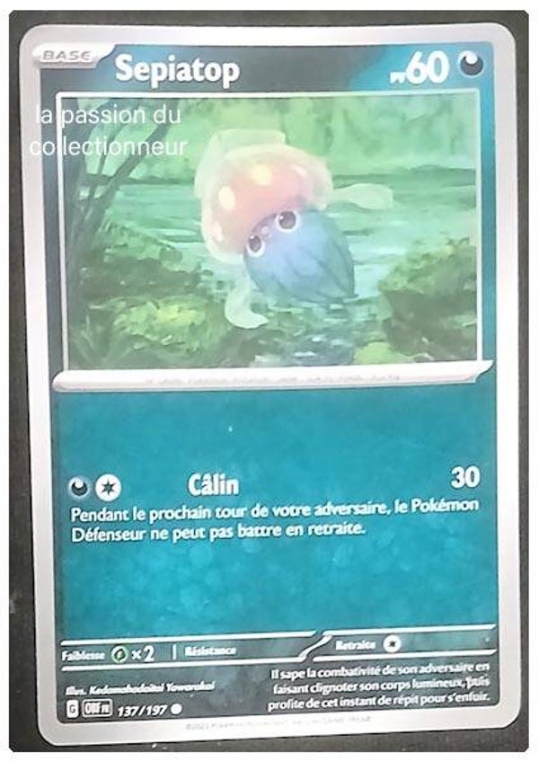 Carte pokémon de Sepiatop 137/197