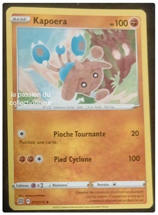 Cartes Pokémon de Kapoera 072/172