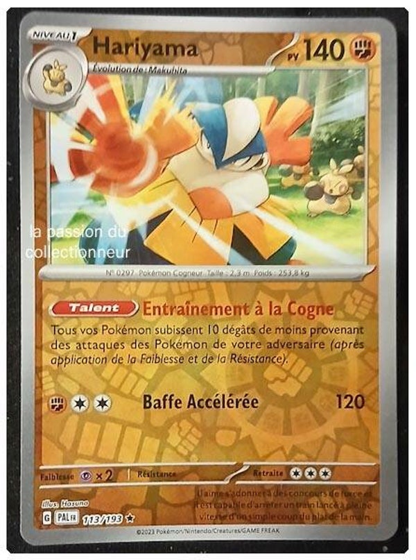 Carte pokémon de Hariyama 113/193