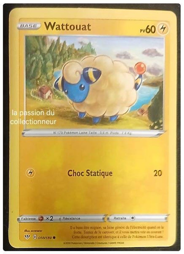 Carte pokémon de Wattouat 055/189