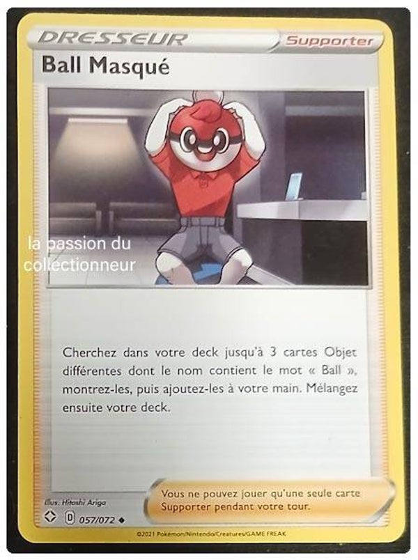 Carte pokémon du Ball Masqué 057/072