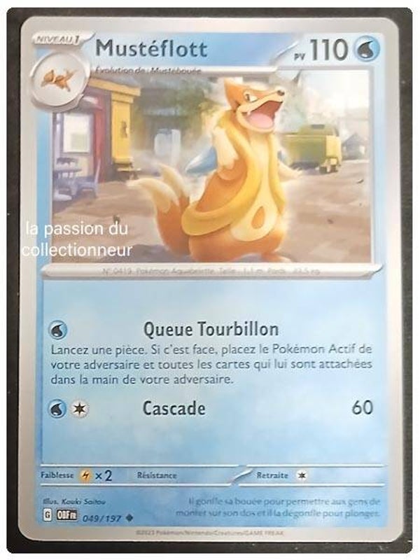 Carte pokémon de Mustéflott 049/197