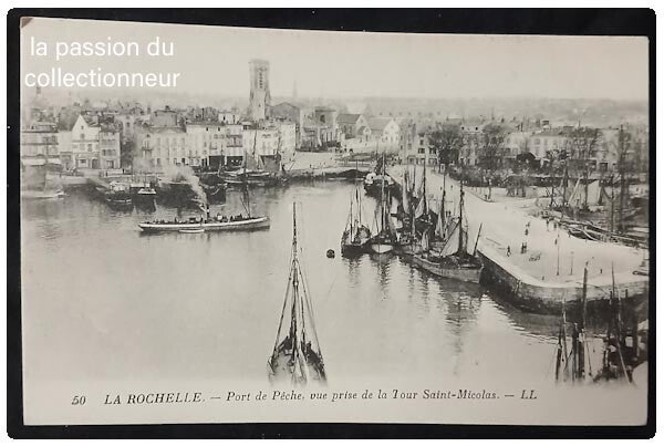 Carte postale de La Rochelle port de pêche