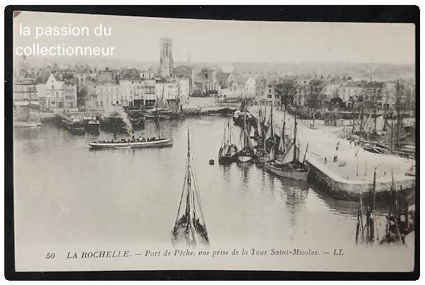 Carte postale de La Rochelle port de pêche