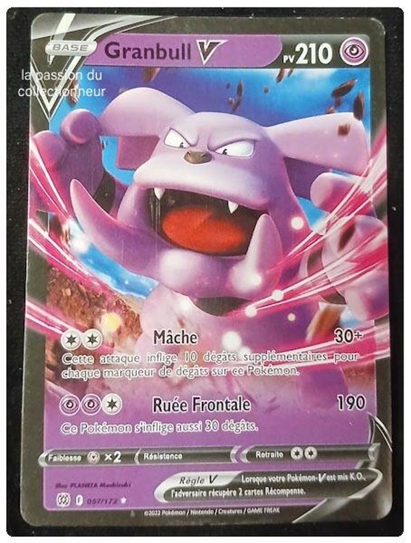 Carte pokémon de Granbull V 057/172