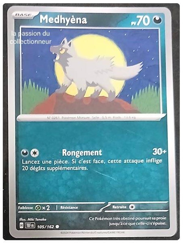 Carte pokémon de Medhyéna 105/162