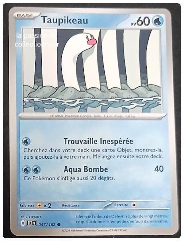 Carte pokémon de Taupikeau 047/162