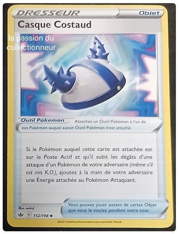 Carte pokémon du Casque Costaud 152/198