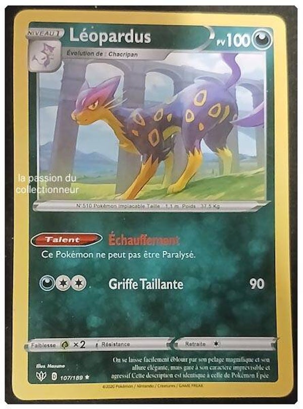 Carte pokémon de Léopardus 107/189