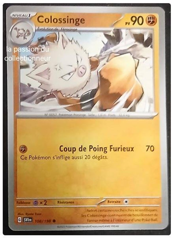 Carte pokémon de Colossinge 108/198