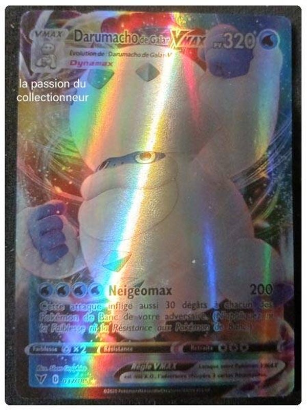 Carte pokémon de Darumacho VMAX 037/185