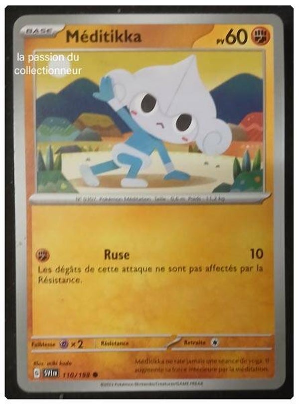 Carte pokémon de Méditikka 110/198