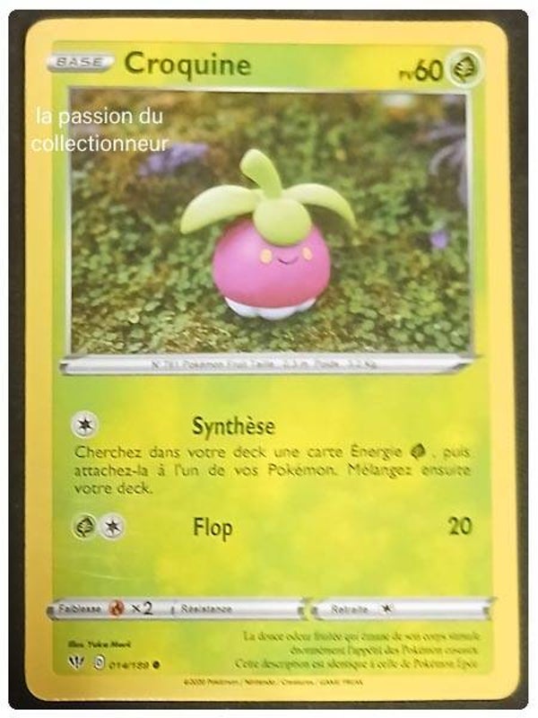 Carte pokémon de Croquine 014/189 commune